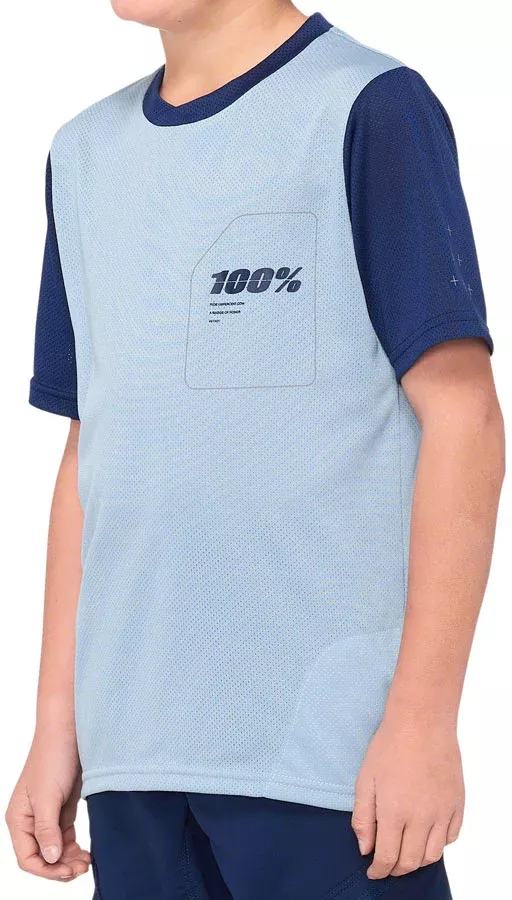 100-ridecamp-jersey-blue-navy-short-sleeve-youth-large 100% Ridecamp Jersey - Blue/Navy Short Sleeve Youth Large