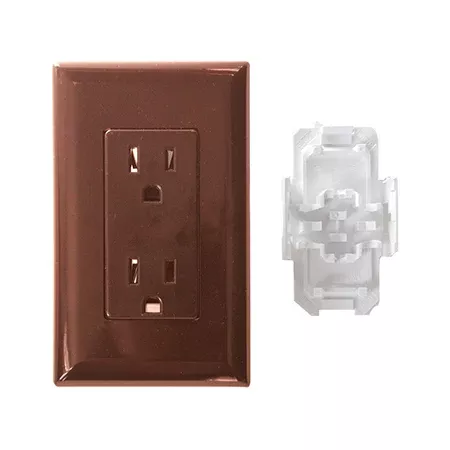 15-amp-outlet-brown 15 Amp Outlet Brown