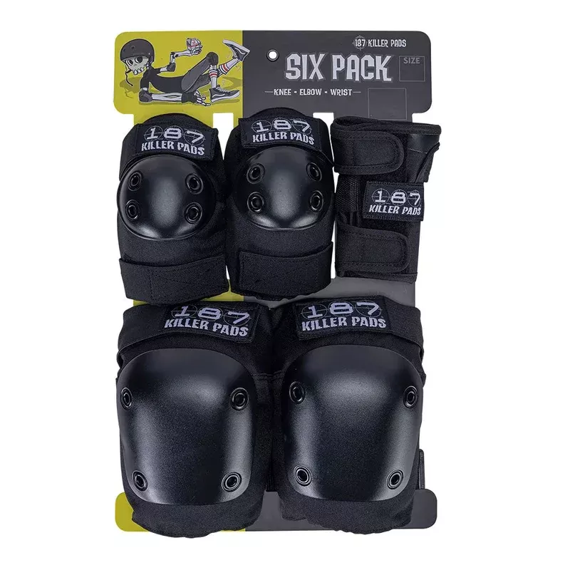 187-six-pack-adult-pads-black 187 Six Pack of Adult Pads – Black