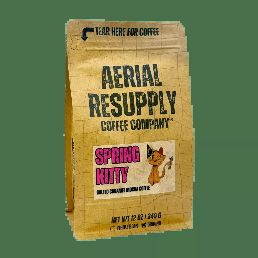 aerial-resupply-spring-kitty-salted-caramel-mocha-coffee Aerial Resupply Spring Kitty Salted Caramel Mocha Coffee