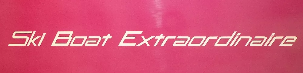 decal-ski-boat-extraordinare-white Decal - Ski Boat Extraordinare - White