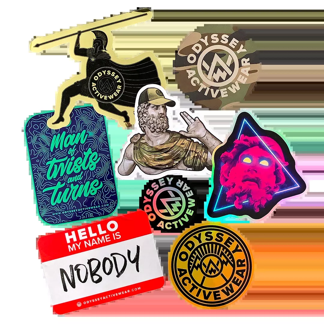 Odyssey Activewear Sticker Pack (8 stickers)