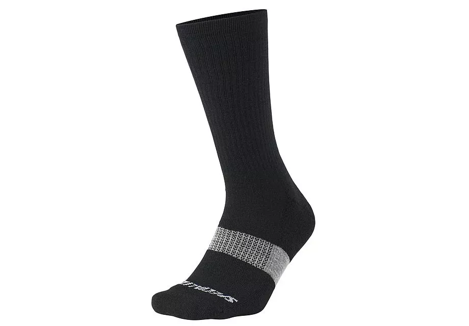 specialized-merino-midweight-tall-sock-black-s Specialized Merino Midweight Tall Sock Black S